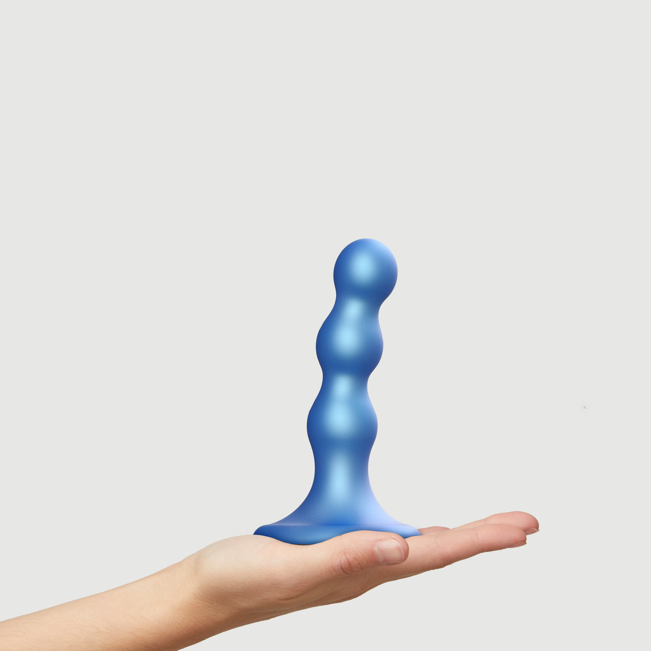 Strap-on-me Balls Dildo Plug - S - Metallic Blue