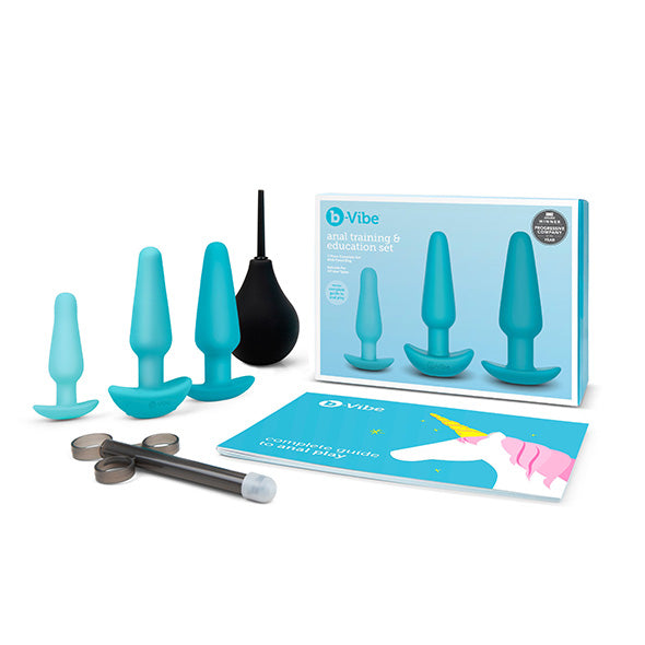 B-Vibe - Anal Training Kit & Education Set - Blue