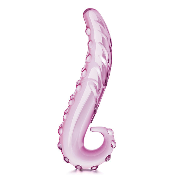 Glas 6" Lick-It Textured Glass Dildo