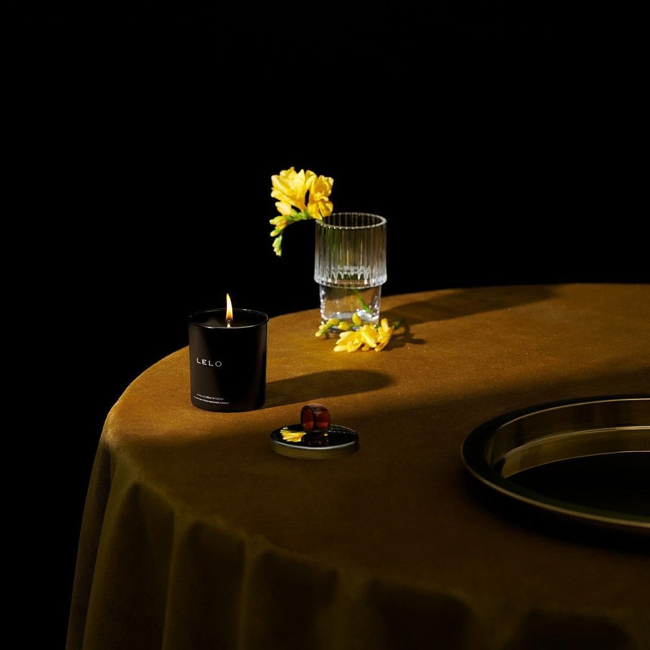 LELO Flickering Touch Massage Candle - Vanilla & Creme de Cacao