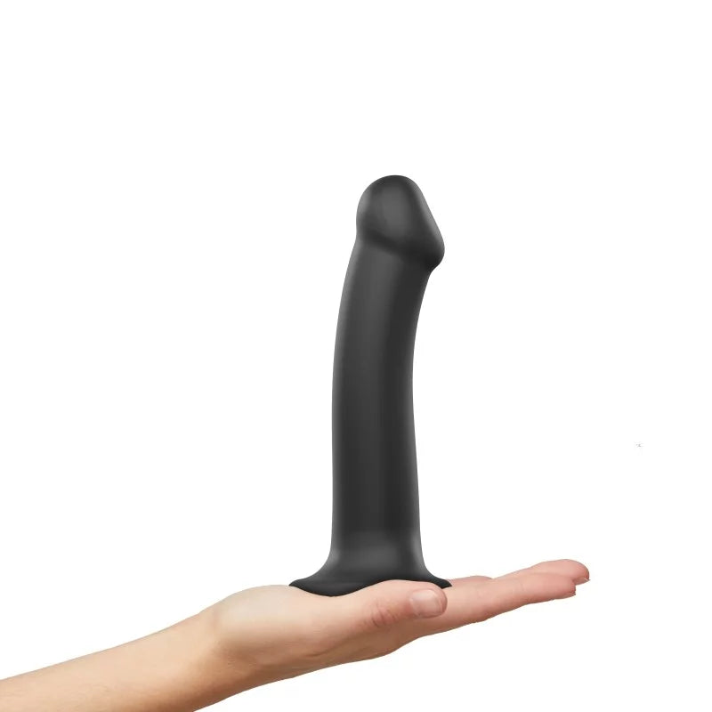 Strap-on-me Dual Density Bendable Dildo - L - Black