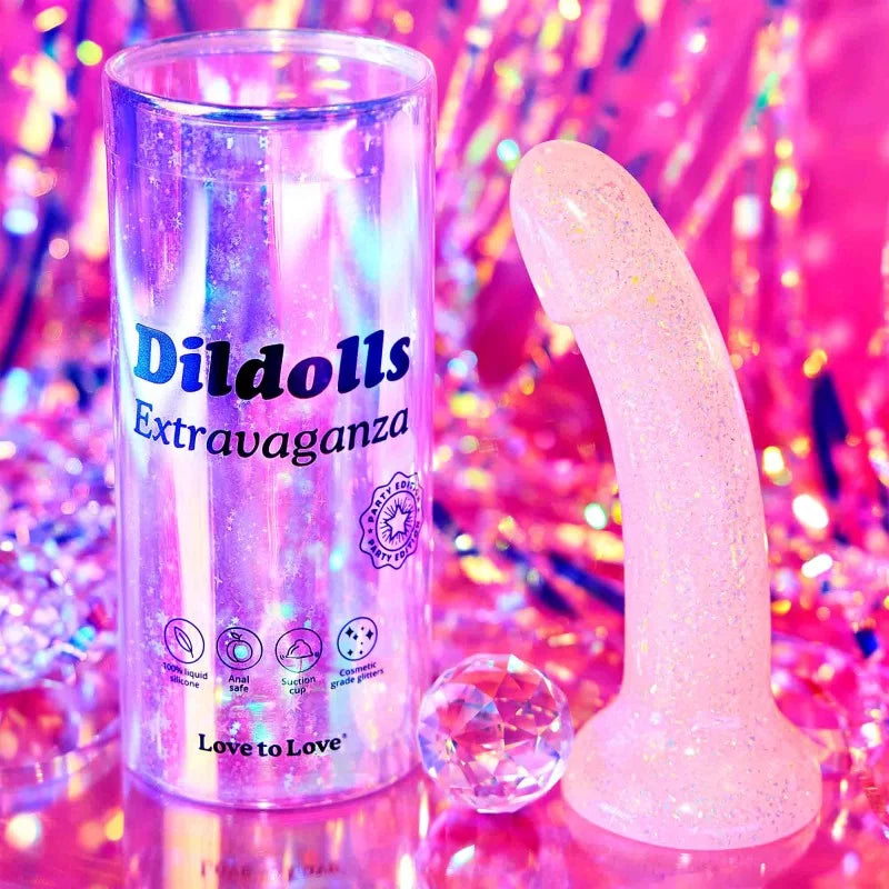 Love to Love Dildolls 7" Silicone Dildo - Extravaganza Limited Edition