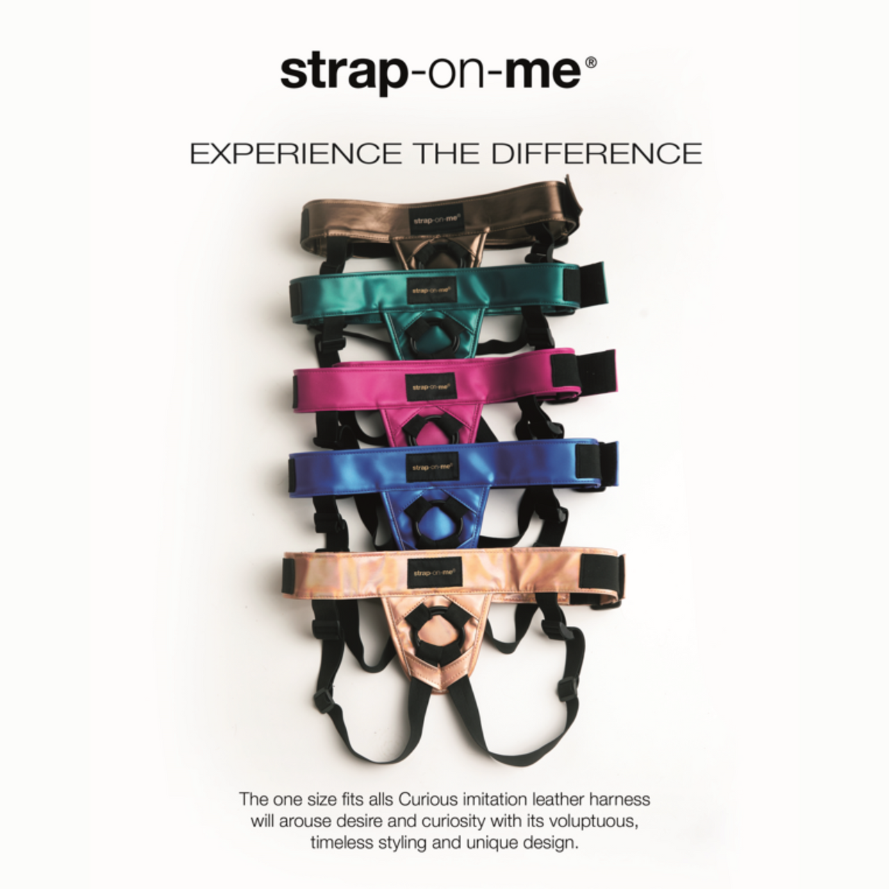 Strap-on-Me Leatherette Curious Harness - Available in 5 Colours