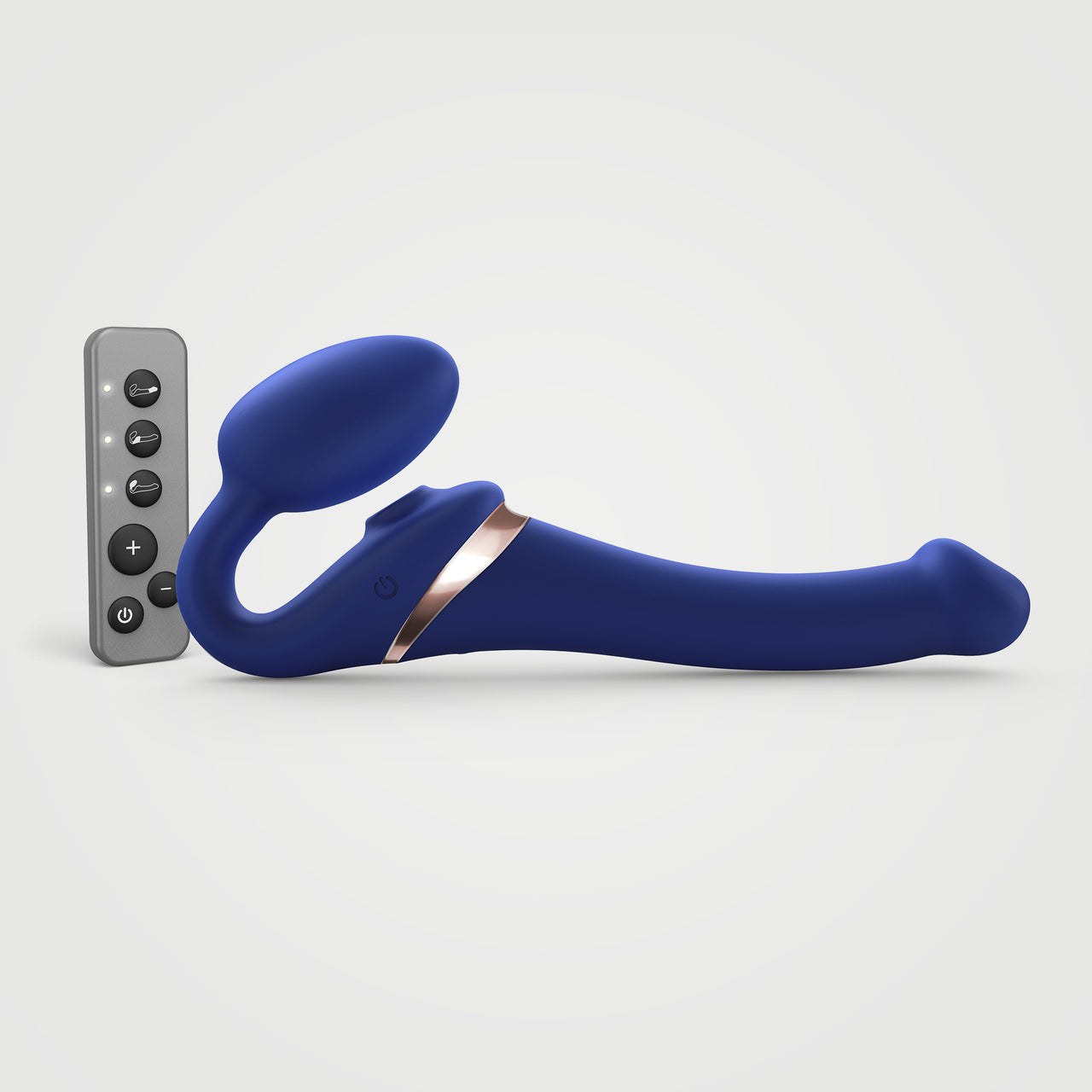 Strap-on-Me Multi Orgasm Bendable Strap-On - Small - Night Blue