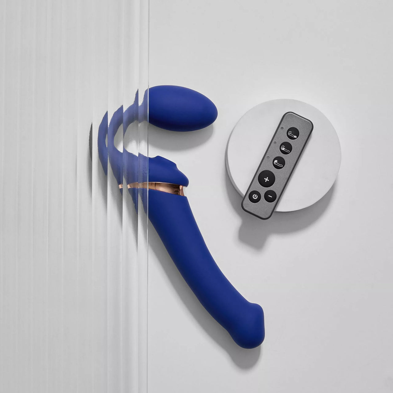 Strap-on-Me Multi Orgasm Bendable Strap-On - Small - Night Blue